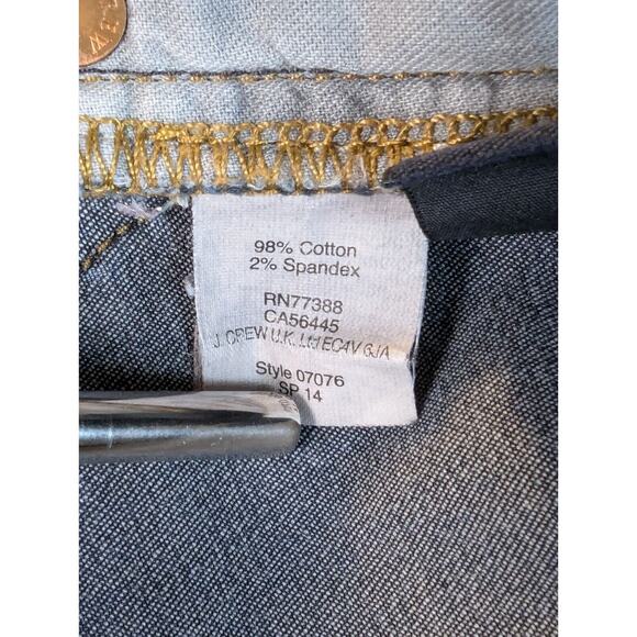 J. Crew Jeans Womens 25 Toothpick Ankle Skinny Low-Rise Stretch Denim Blue - Picture 10 of 11